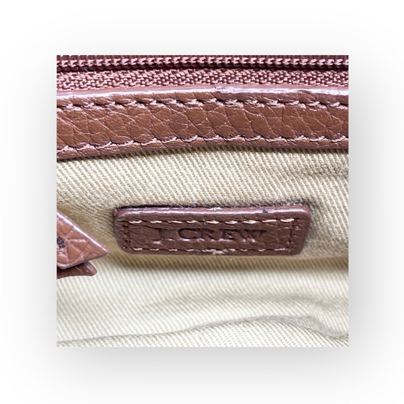 J Crew ᪥ Tweed Antique Gold Chain Handle Mini Handbag Bag ᪥ Red Wool ᪥ Leather - Picture 10 of 16